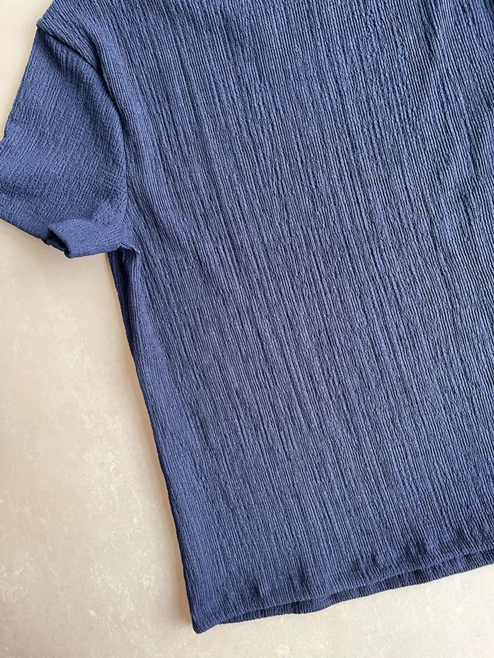 Blusa Gregory azul marinho / 40 - Foto 3