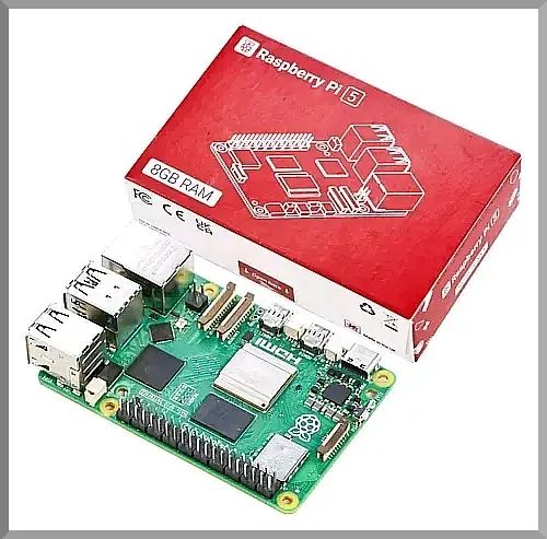 Raspberry Pi 5 com 8GB de memória RAM para projetos eletrônicos