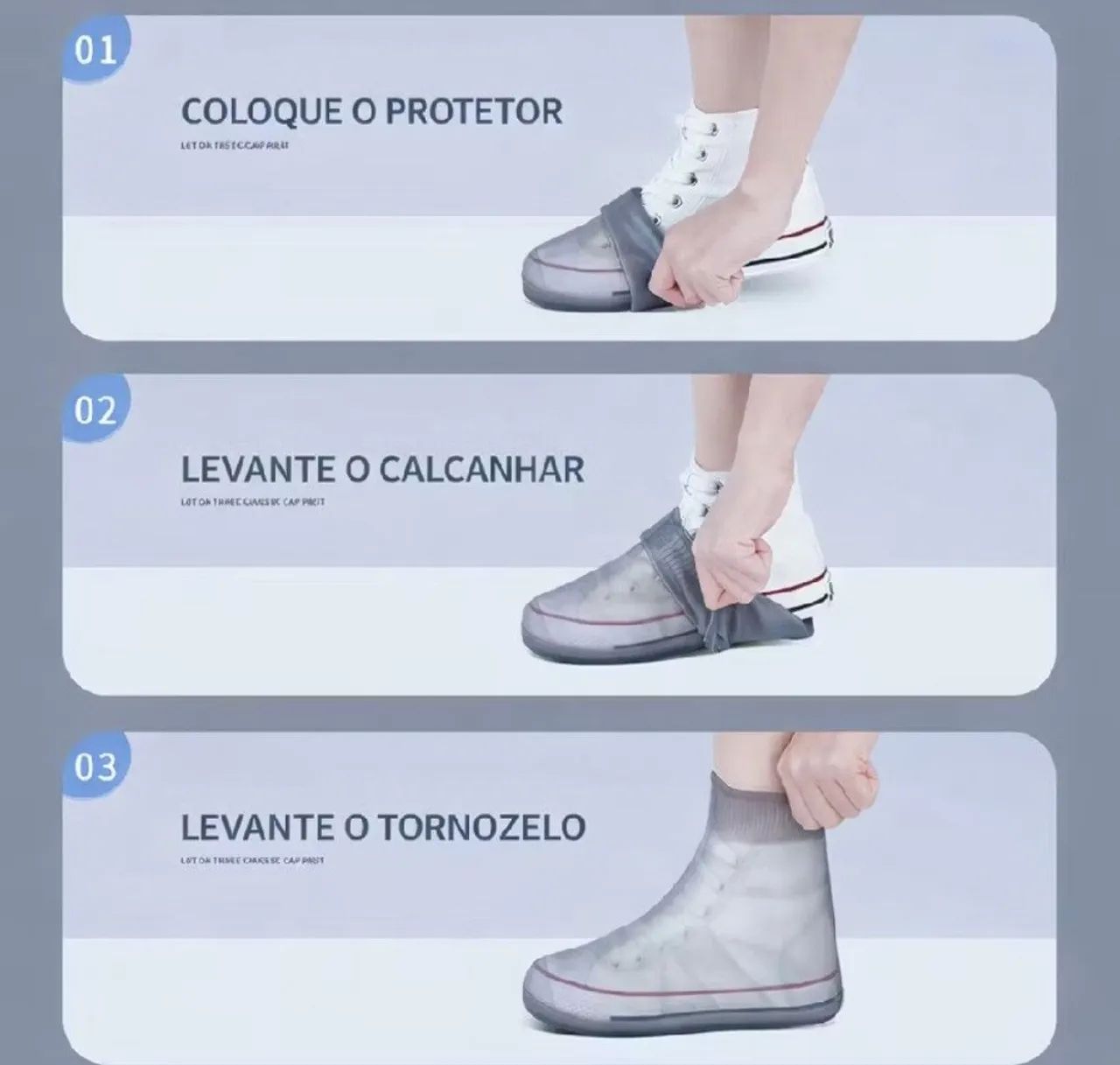 Capa de chuva pra sapatos excelente qualidade e eficácia  - Foto 4