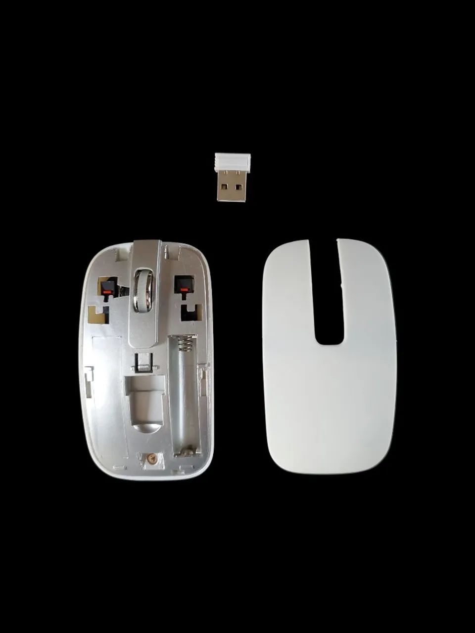 Mouse e teclado sem fio branco - Foto 2