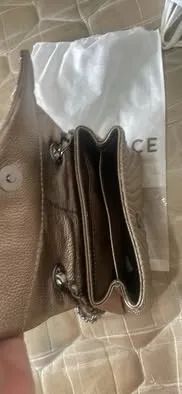 ? BOLSA PRATA DA CONSTANCE  EM COURO ? R$ 200