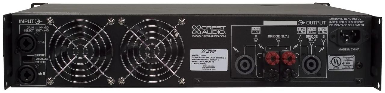 Amplificador Crest Áudio Cc 4000