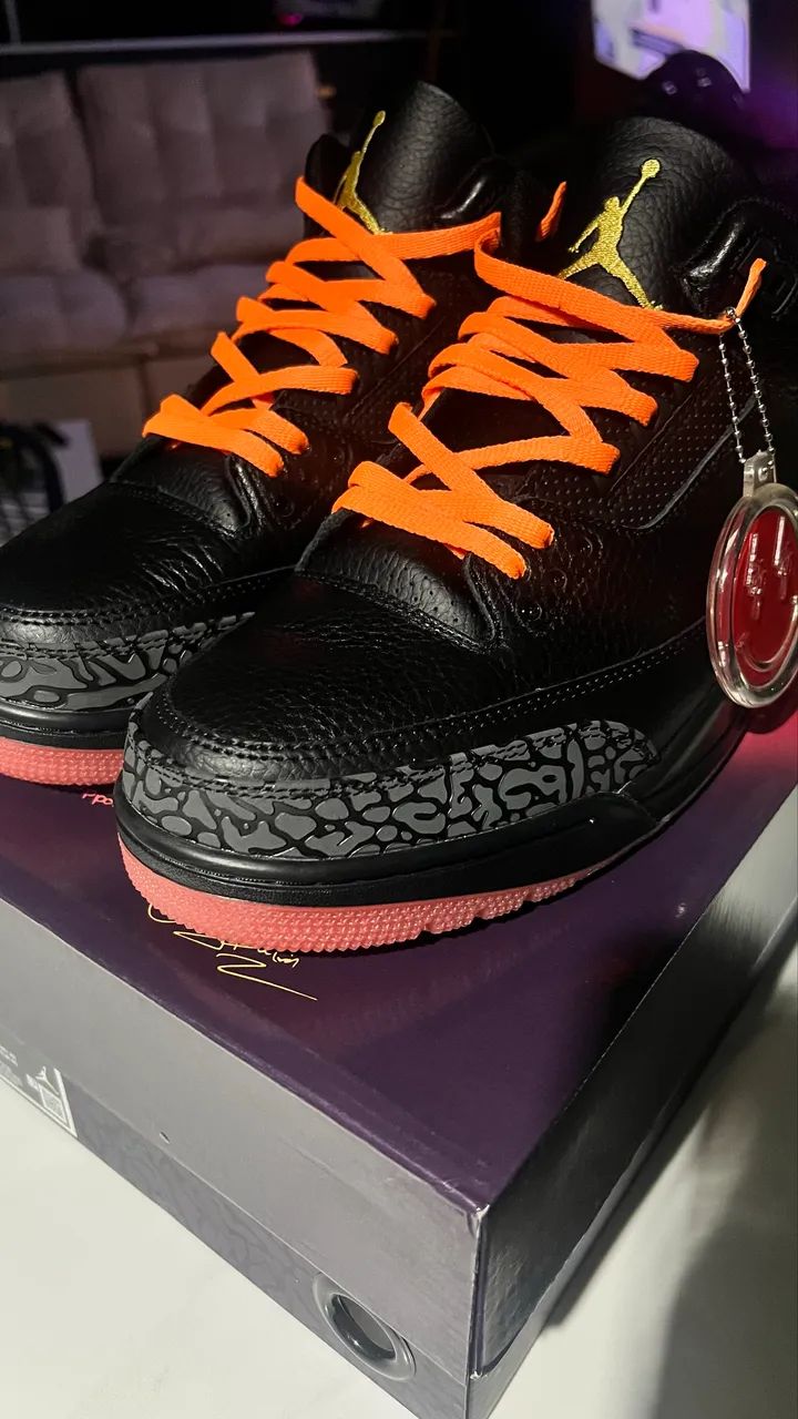 Tênis Jordan 3 Retro J Balvin Rio - Foto 5
