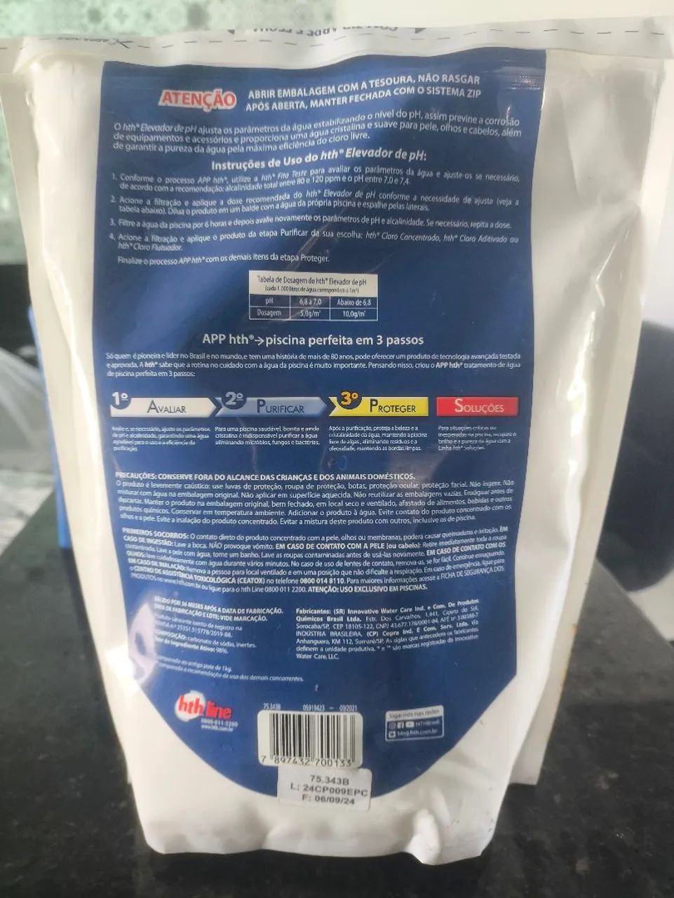 Algicida choque hth e elevador de pH hth - Foto 2