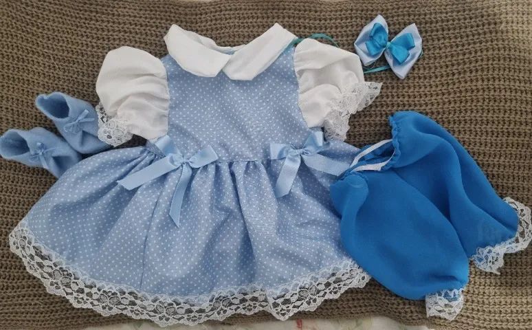 Vestido para boneca de 55 cm