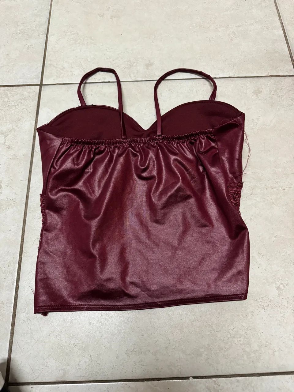 Cropped regata com detalhe de renda  - Foto 3