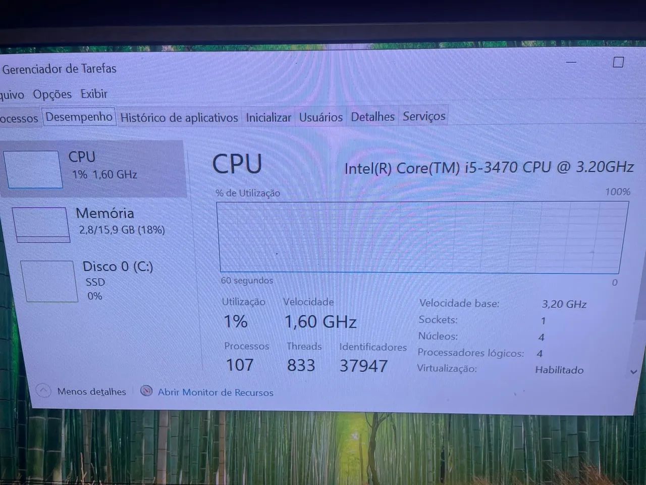 PC para trabalho i5 3470 16GB SSD 480GB - Foto 4