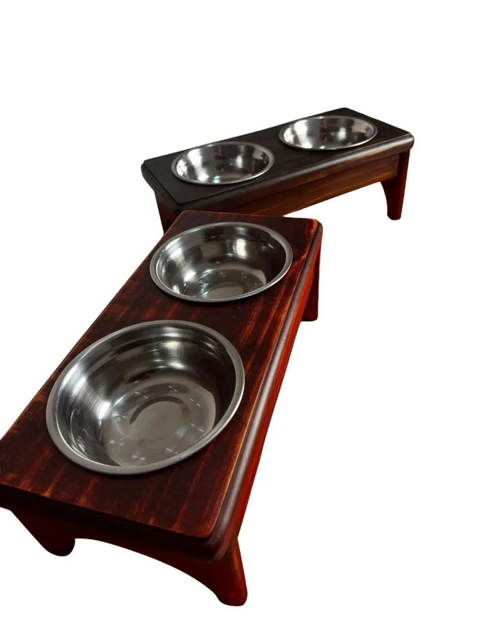 Comedouro para pets de madeira. - Foto 2