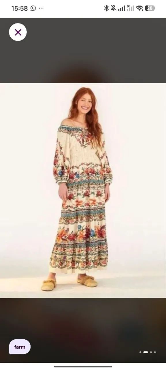 Vestido Farm Marias bordadeiras  - Foto 4