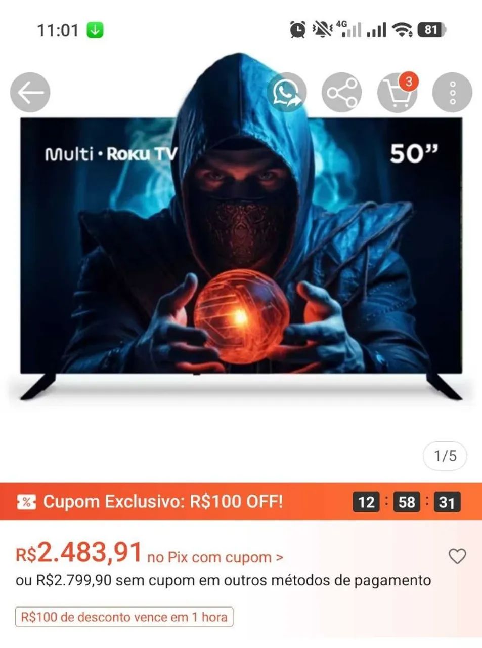 TV MULTI SMART 50' - Foto 2