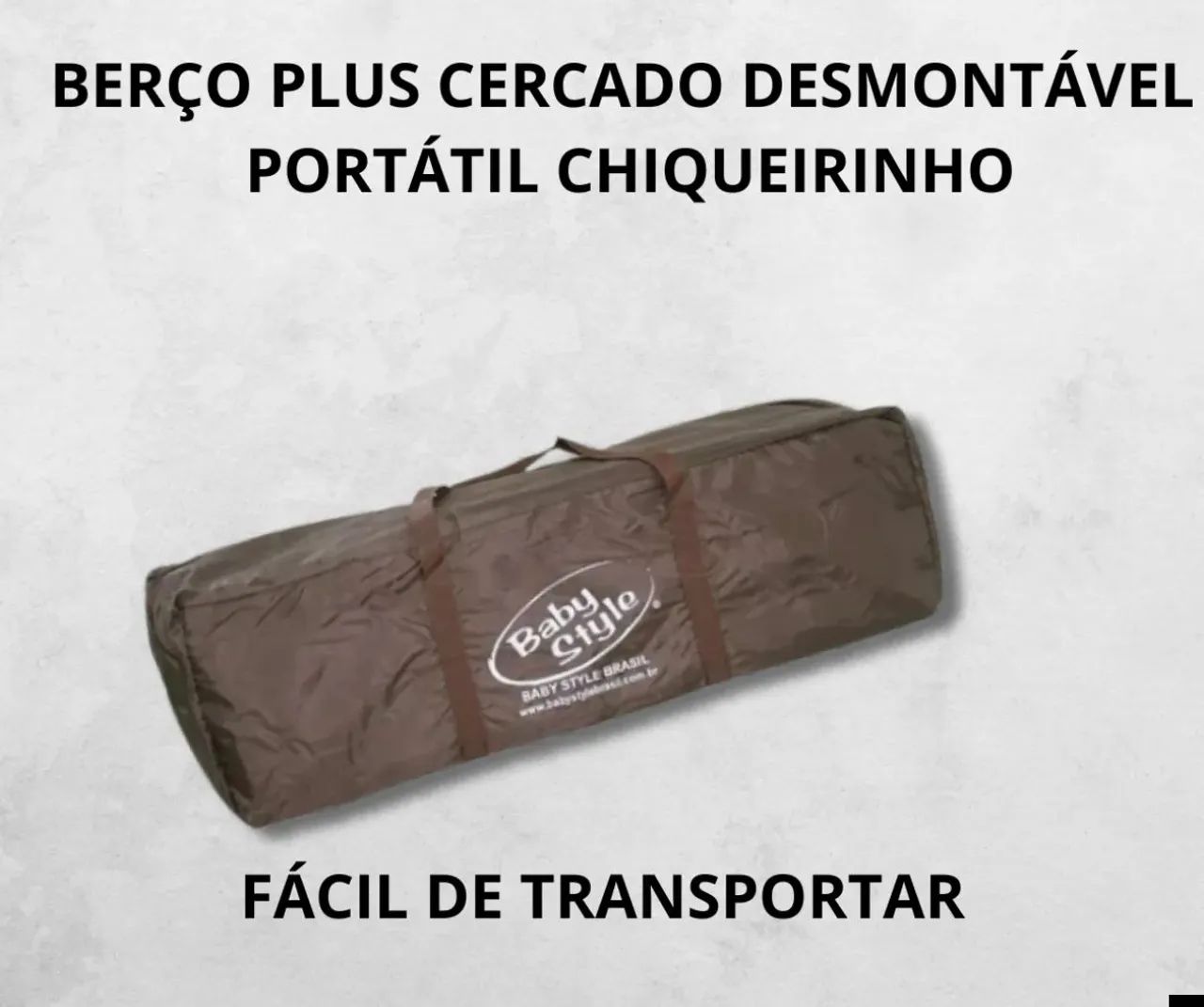 Berço Chiqueirinho Cercado Portátil Desmontável - Foto 3