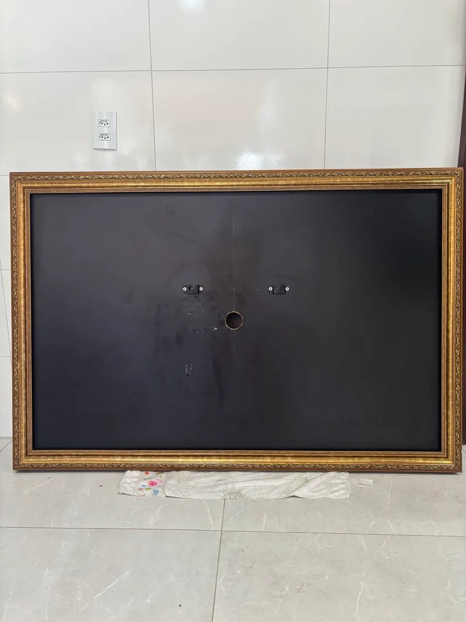 Painel em MDF com moldura clássica dourada  - Foto 3