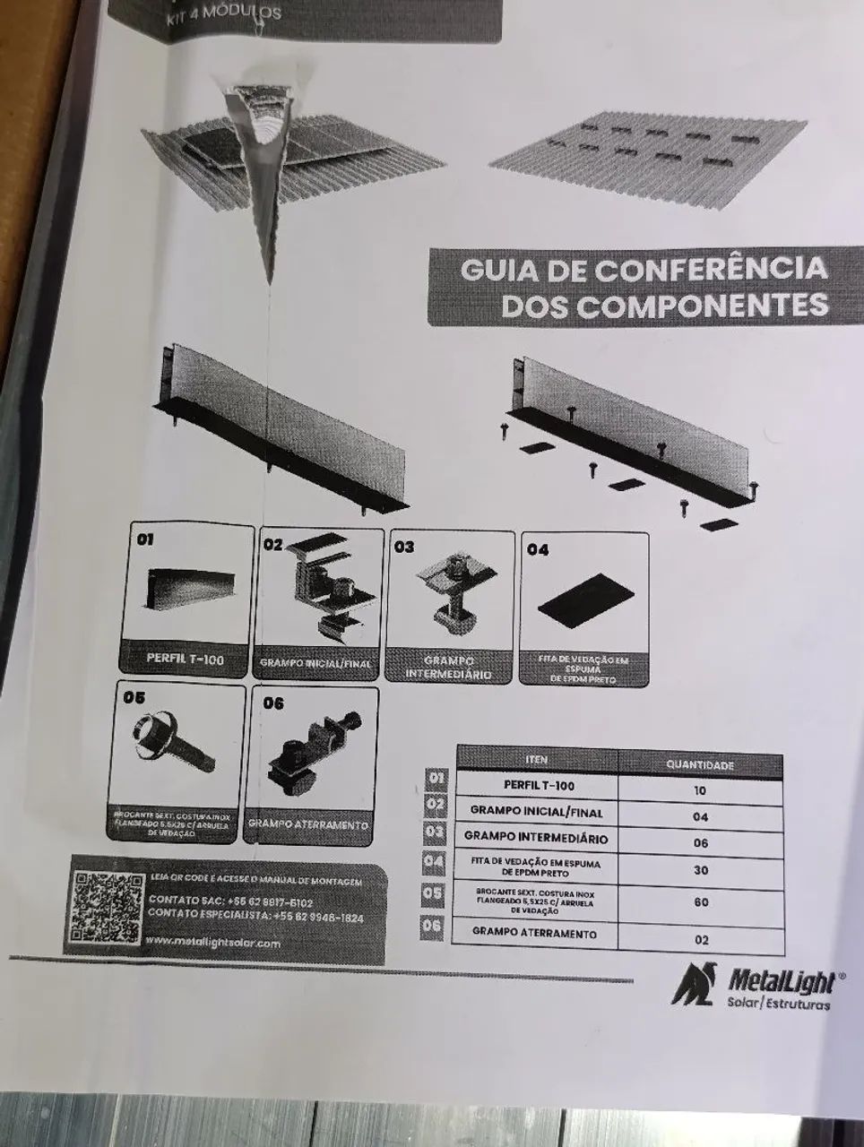 Estrutura Mini Trilho Painel Solar - Foto 5