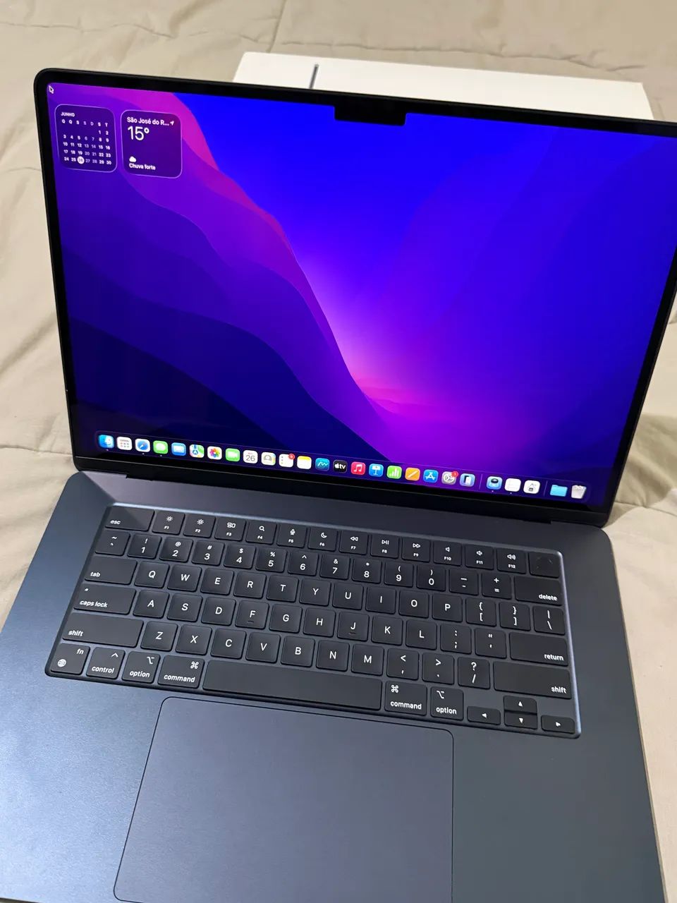 MacBook Air M2 15? Midnight | 8GB | 256GB | 100% Bateria | Apenas