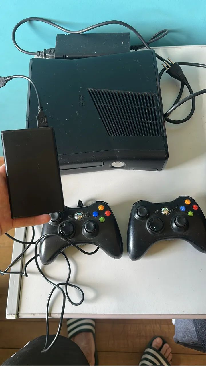 Xbox360 com hd de jogos 