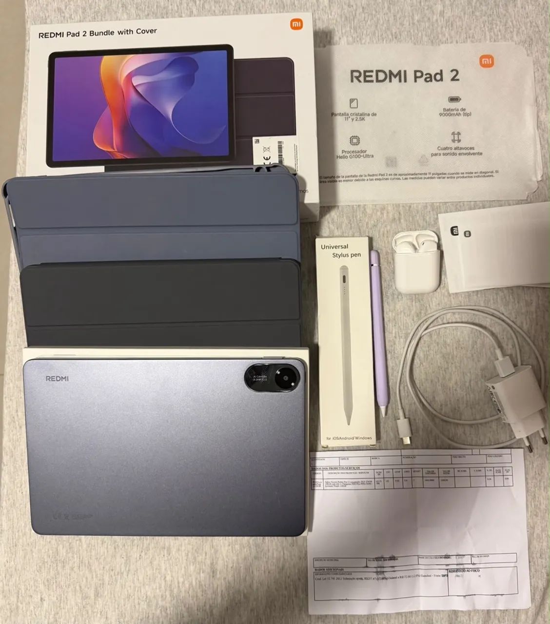 Tablet Redmi pad 2 128gb com acessórios