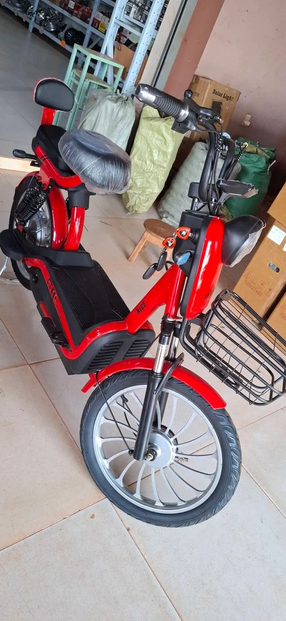 Bicicleta elétrica aro 20 500w com alarme e chave reserva  - Foto 5