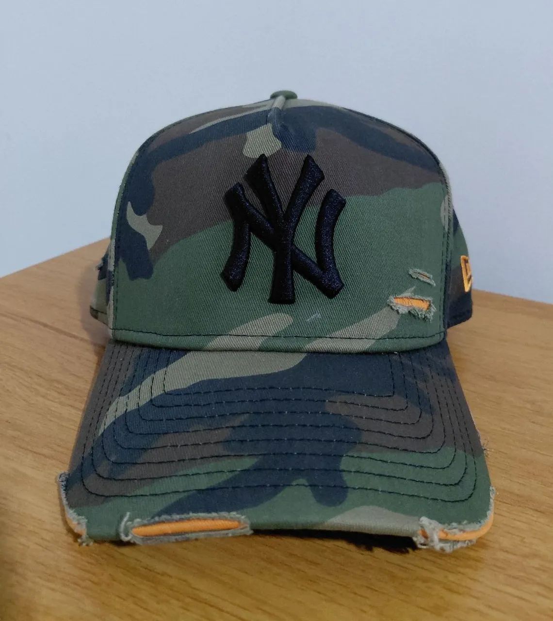Boné New Era 9FORTY A-Frame Yankees Camuflado Original - Novo