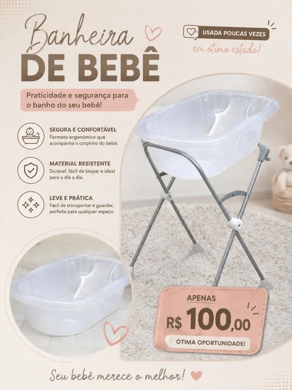 Banheira de Bebê - Foto 2