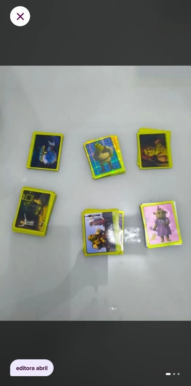 Figurinhas Shrek terceiro 