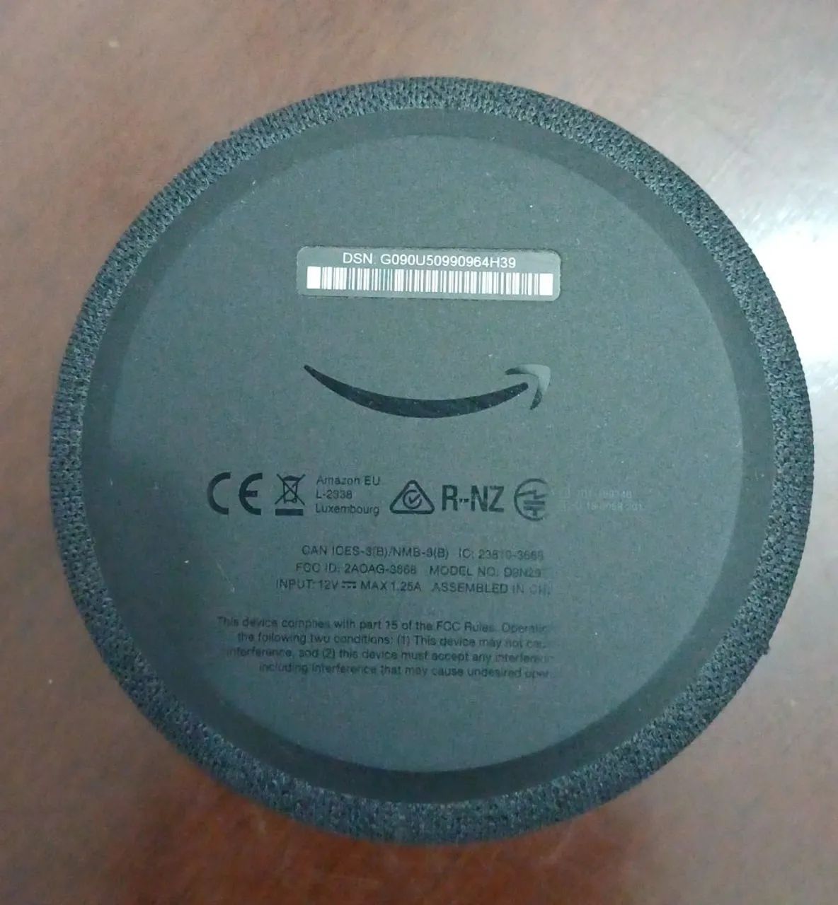 Echo Dot 3ª Geração Smart Speaker Com Alexa Amazon Cor Preto