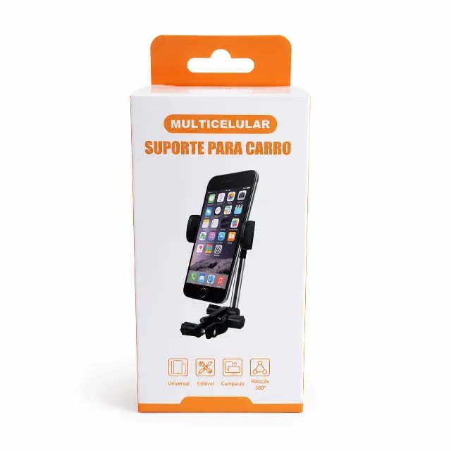 Suporte Veicular para Celular Multicelular Universal Ajustável Automotivo Resistente pode 