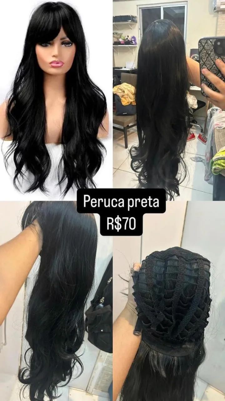 Peruca preta 