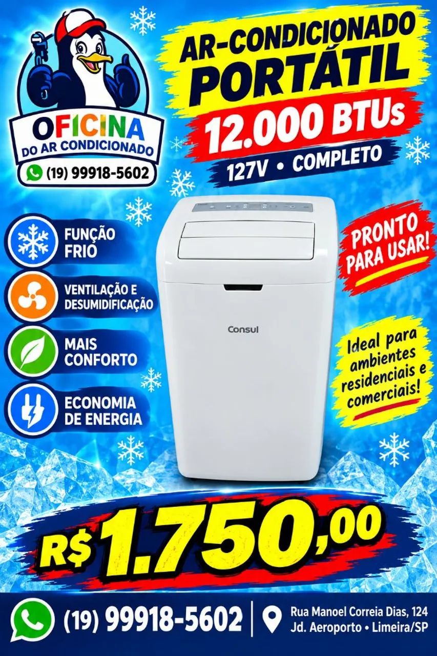 Ar portátil consul facilite 