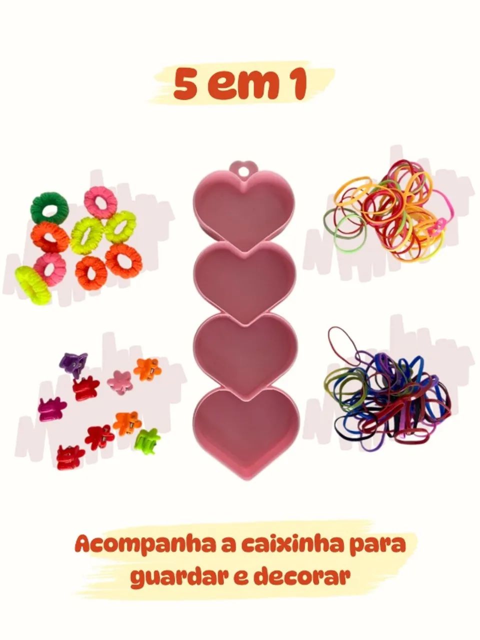 Estoque 10 Caixas Enfeites para cabelo infantis - Foto 3