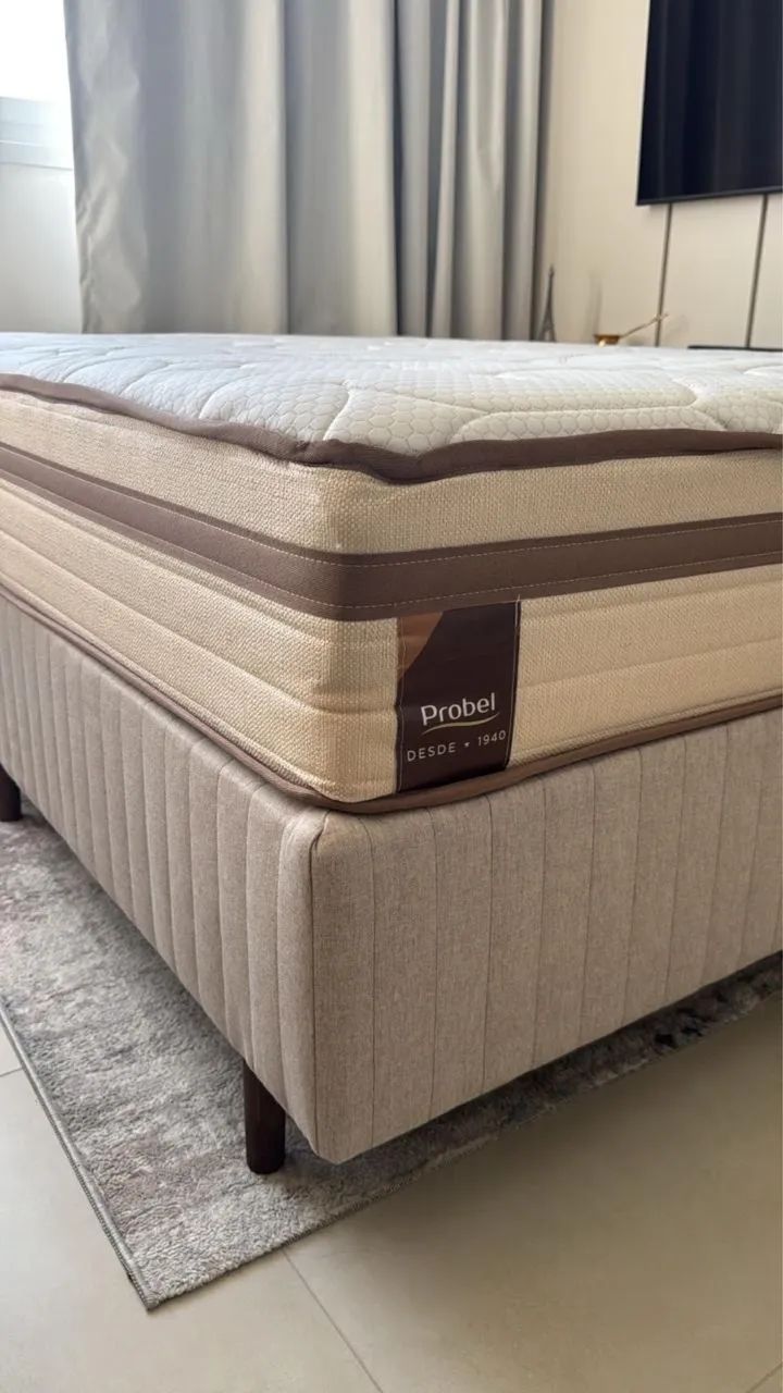 CAMA BOX E COLCHÃO NOVO - Foto 4