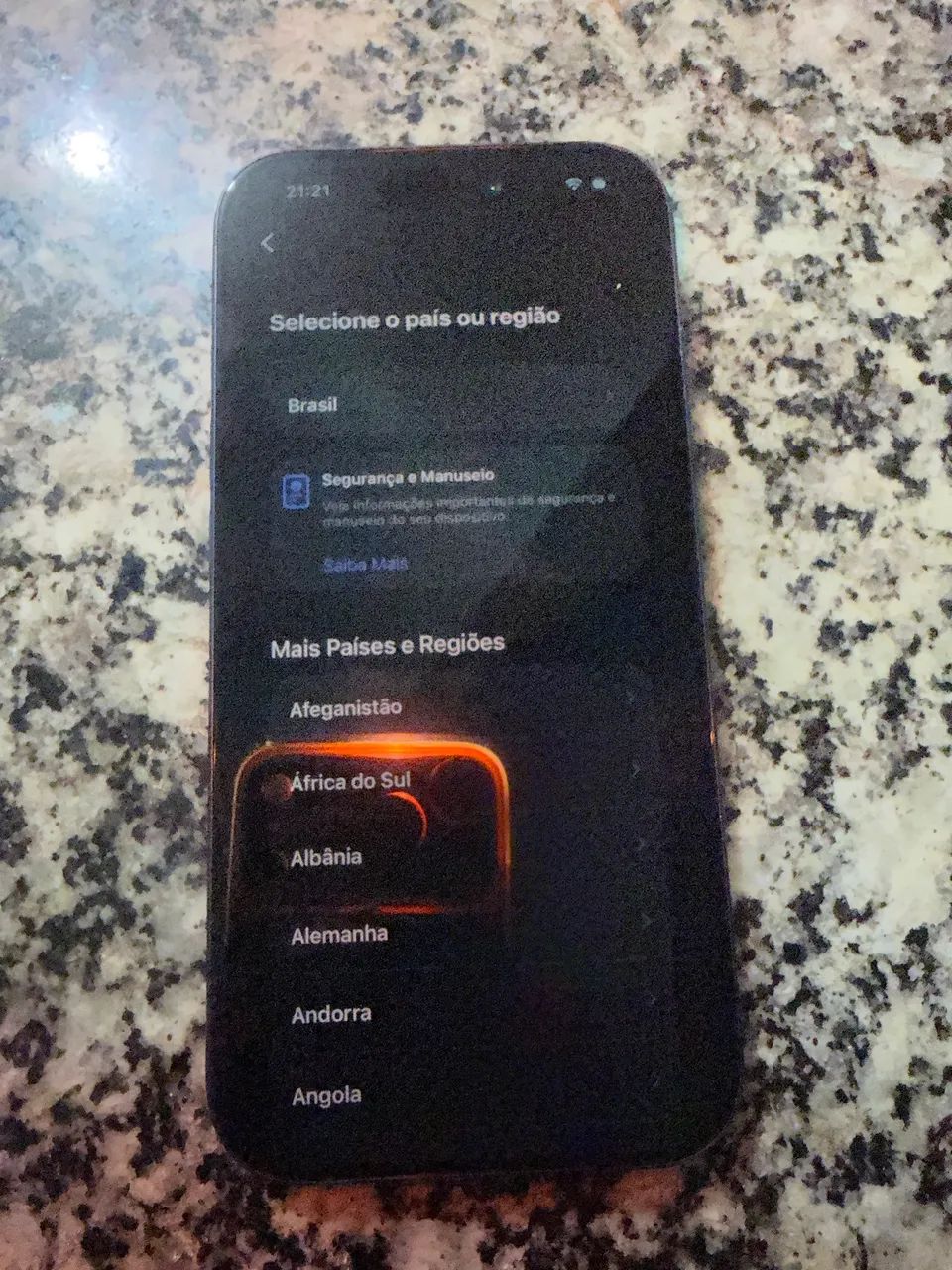 Display iphone 17 pro original retirado 