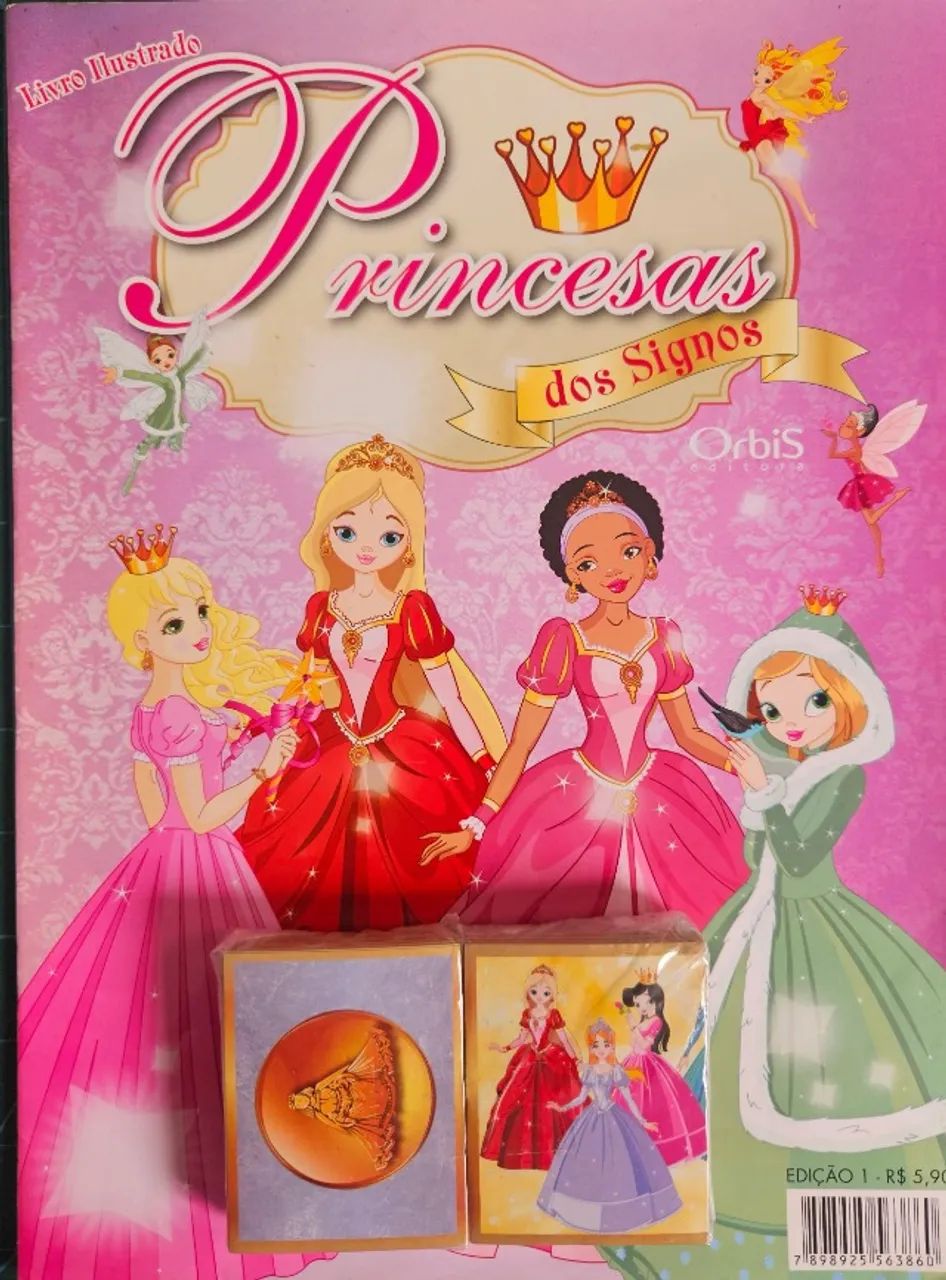 Álbum Princesas dos Signos- Capa Normal - Completo. - Foto 3