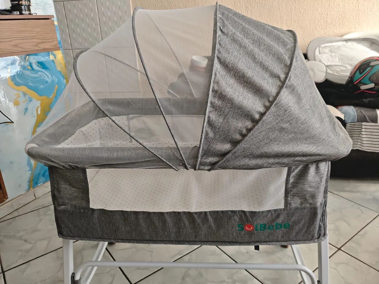 Bercinho de bebê portátil  - Foto 3