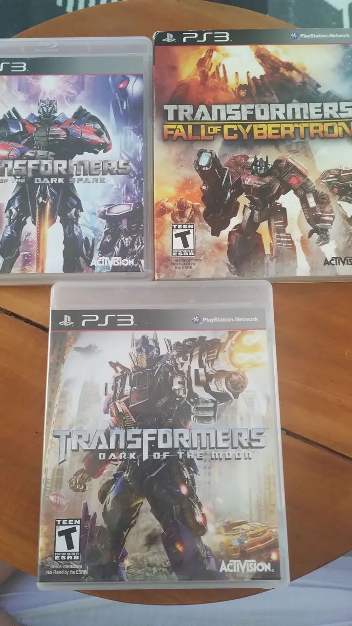 Transformers ps3 coleção 