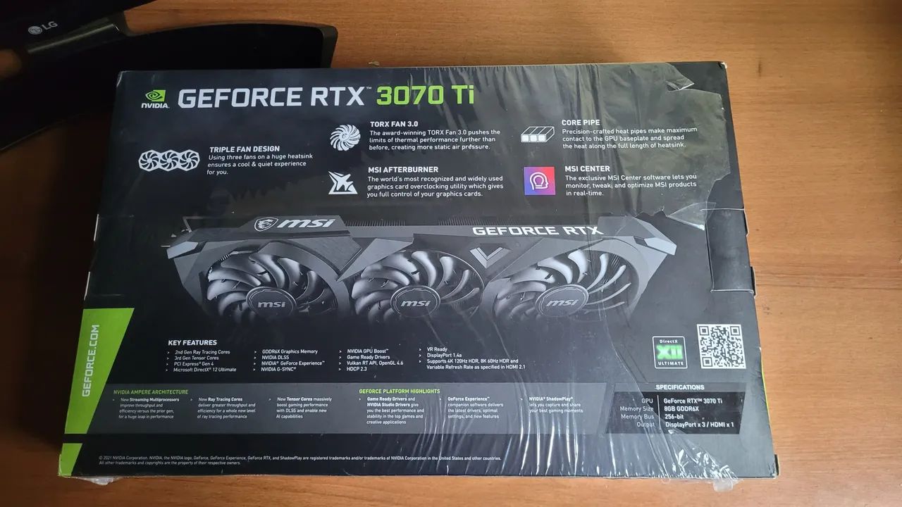 Geforce RTX 3070 Ti MSI VENTUS 3x - Foto 2
