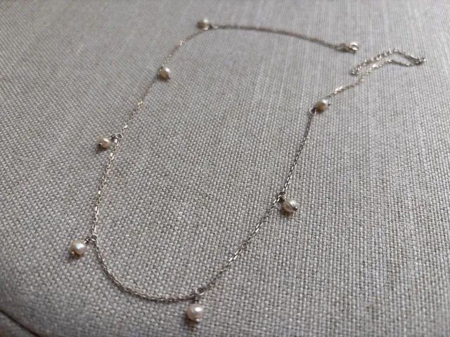 Choker em prata 925 com pérolas de agua doce. - Foto 2