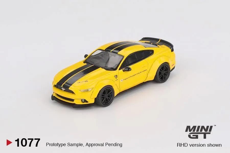 MINI GT LB-WORKS Mustang Triple Yellow (Lacrada) - Hobbies e