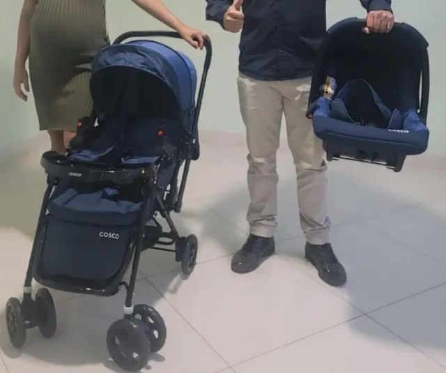 VENDO CARRINHO DE BEBÊ + BEBÊ CONFORTO COSCO  - Foto 2