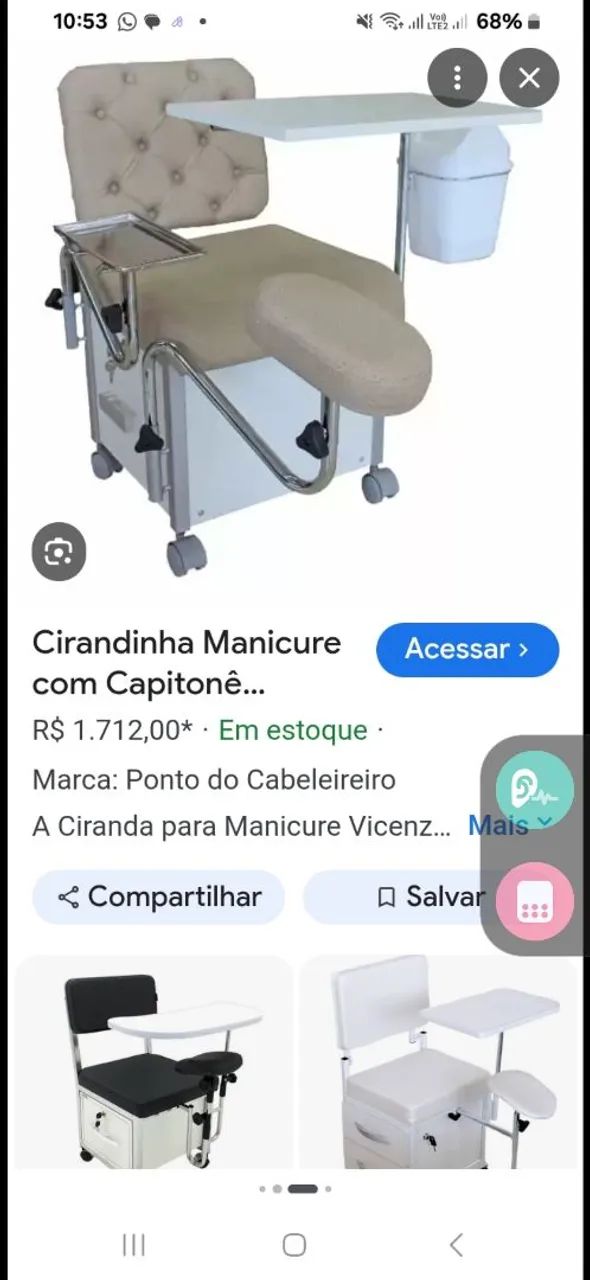 Cadeira manicure  - Foto 2