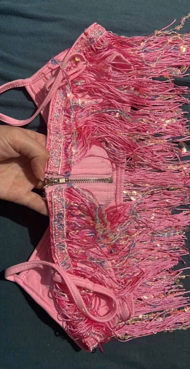 Conjunto rosa brilhante  - Foto 5