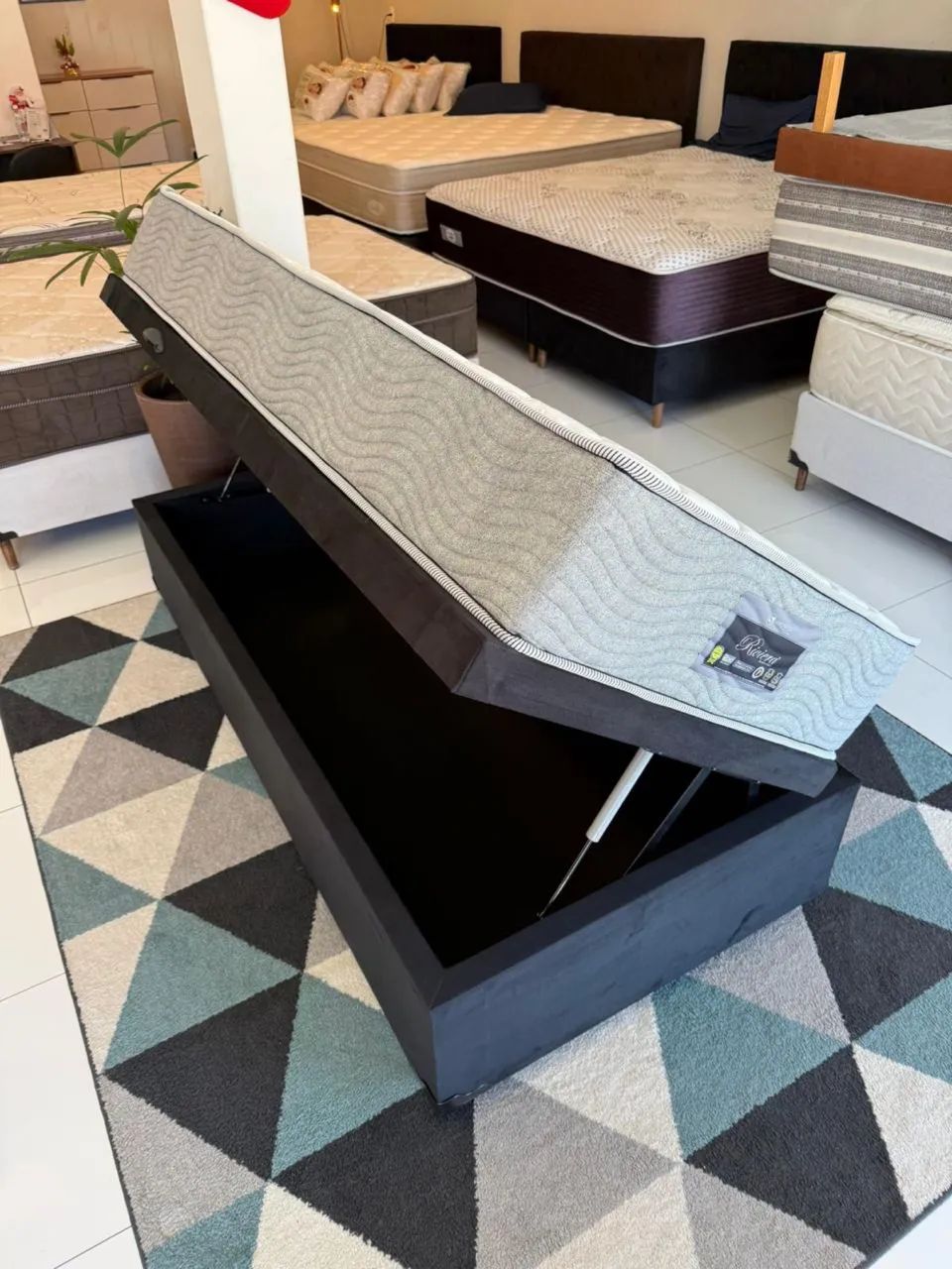 Cama baú SOLTEIRO COM COLCHÃO TOP - Entrego!  - Foto 3
