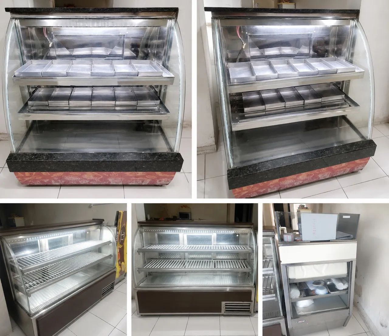 Vitrine de pães e salgados 