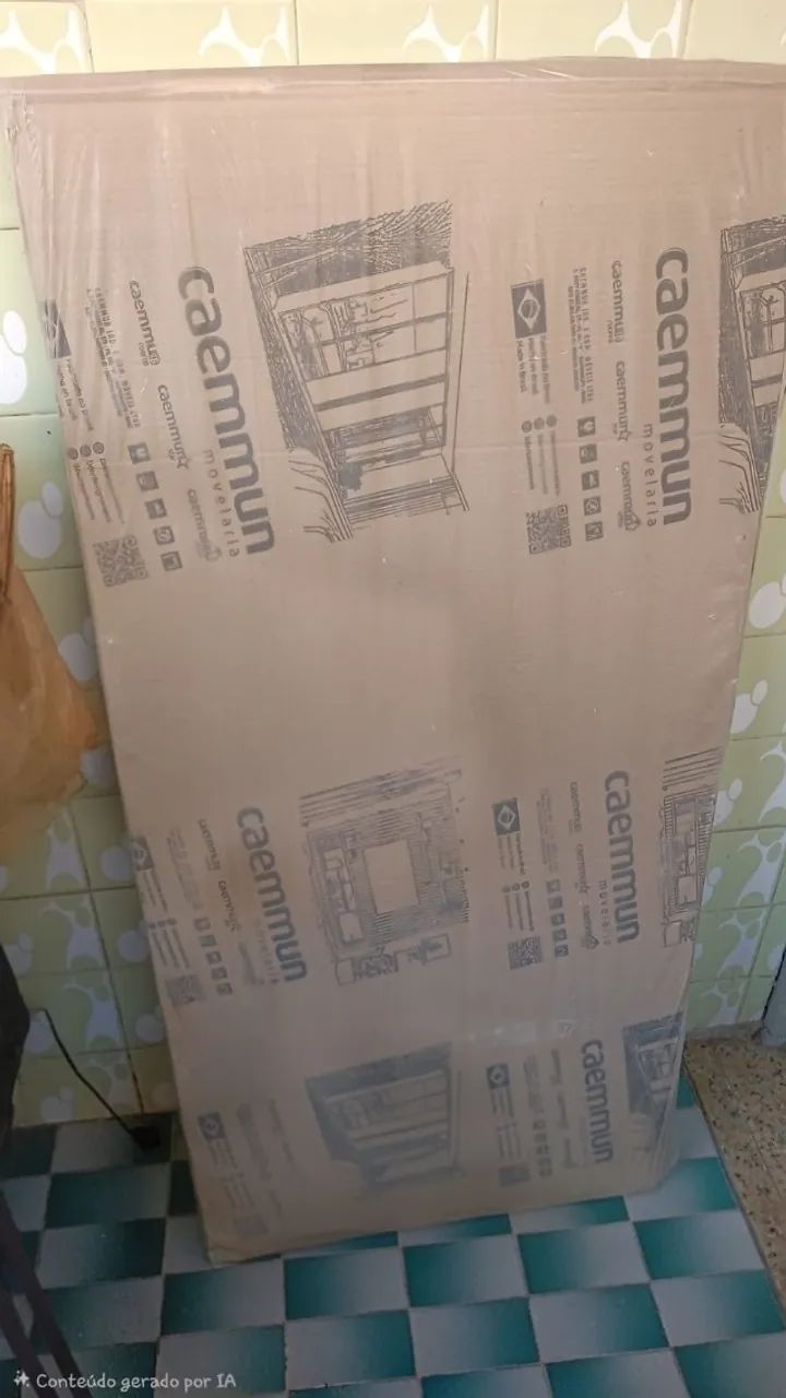 Painel para TV até 70 polegadas Caemmun Aegon Freijó/Off White - retirada na caixa - Foto 3