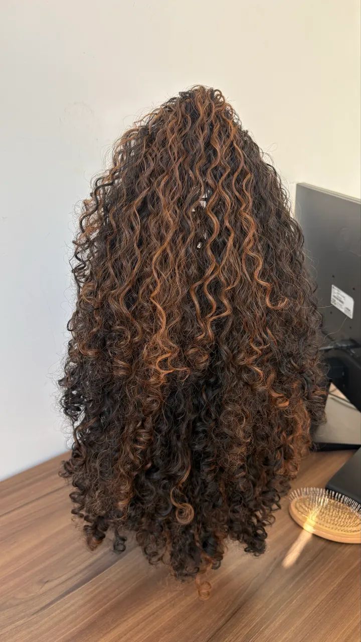 Half Wig Americana , cacheada 75 cm - Foto 5