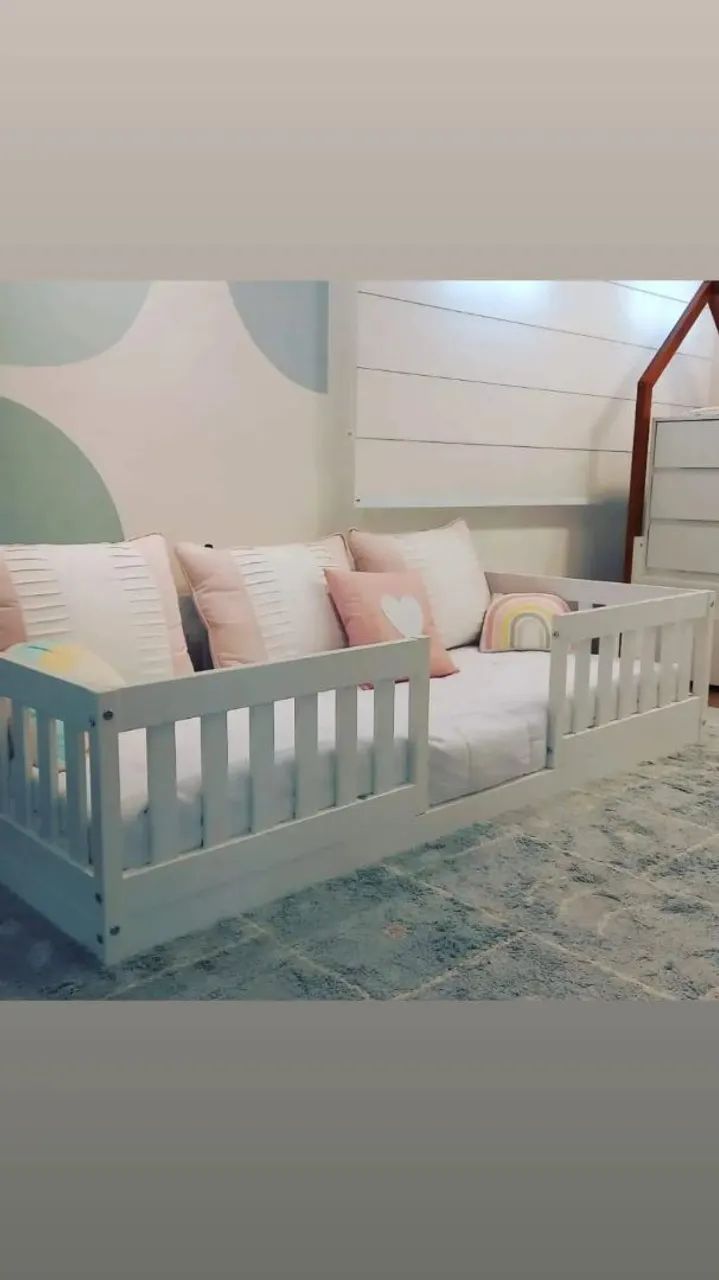 Cama montessoriana solteiro com colchão