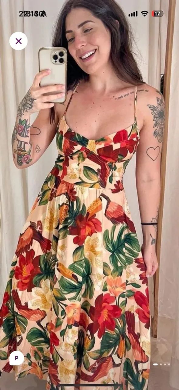 Vestido cropped farm 