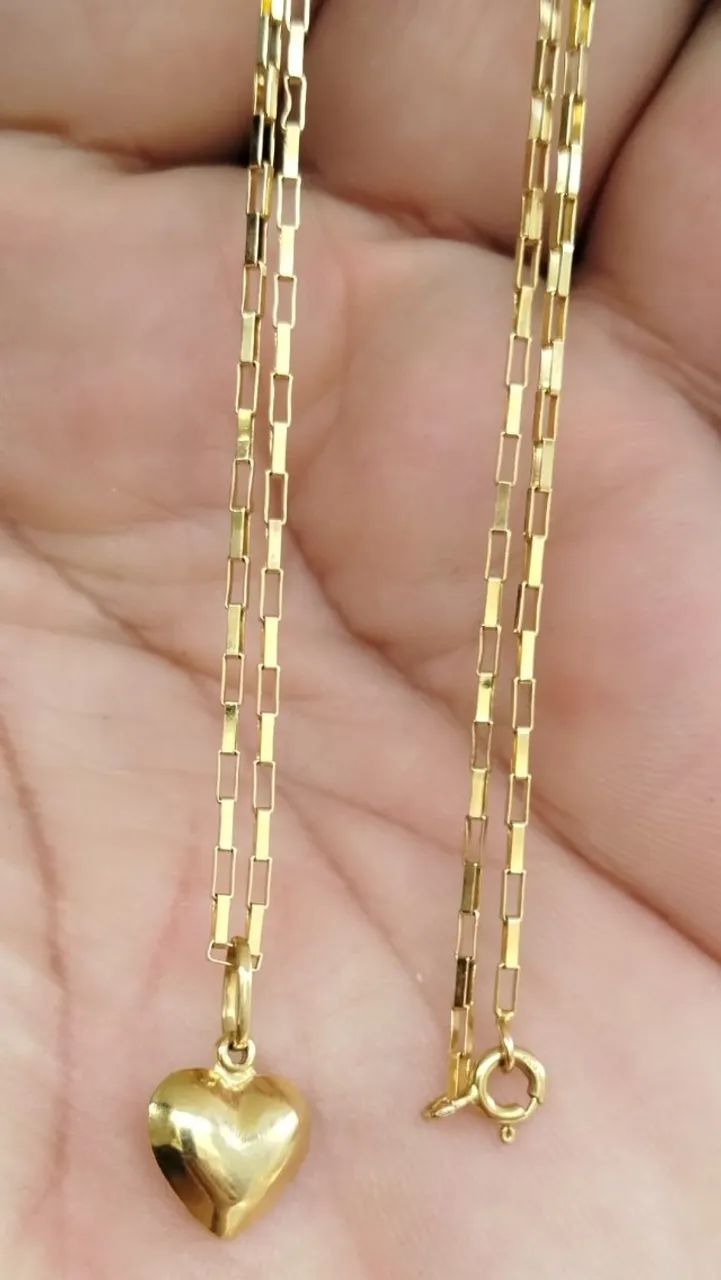 Corrente ouro 18k, (sem pingente )- 49 cm - Foto 2