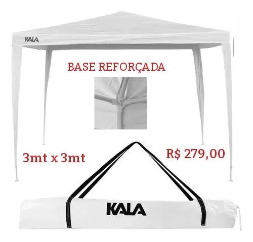 Tenda BASE REFORÇADA 3mt x 3mt  - Foto 2