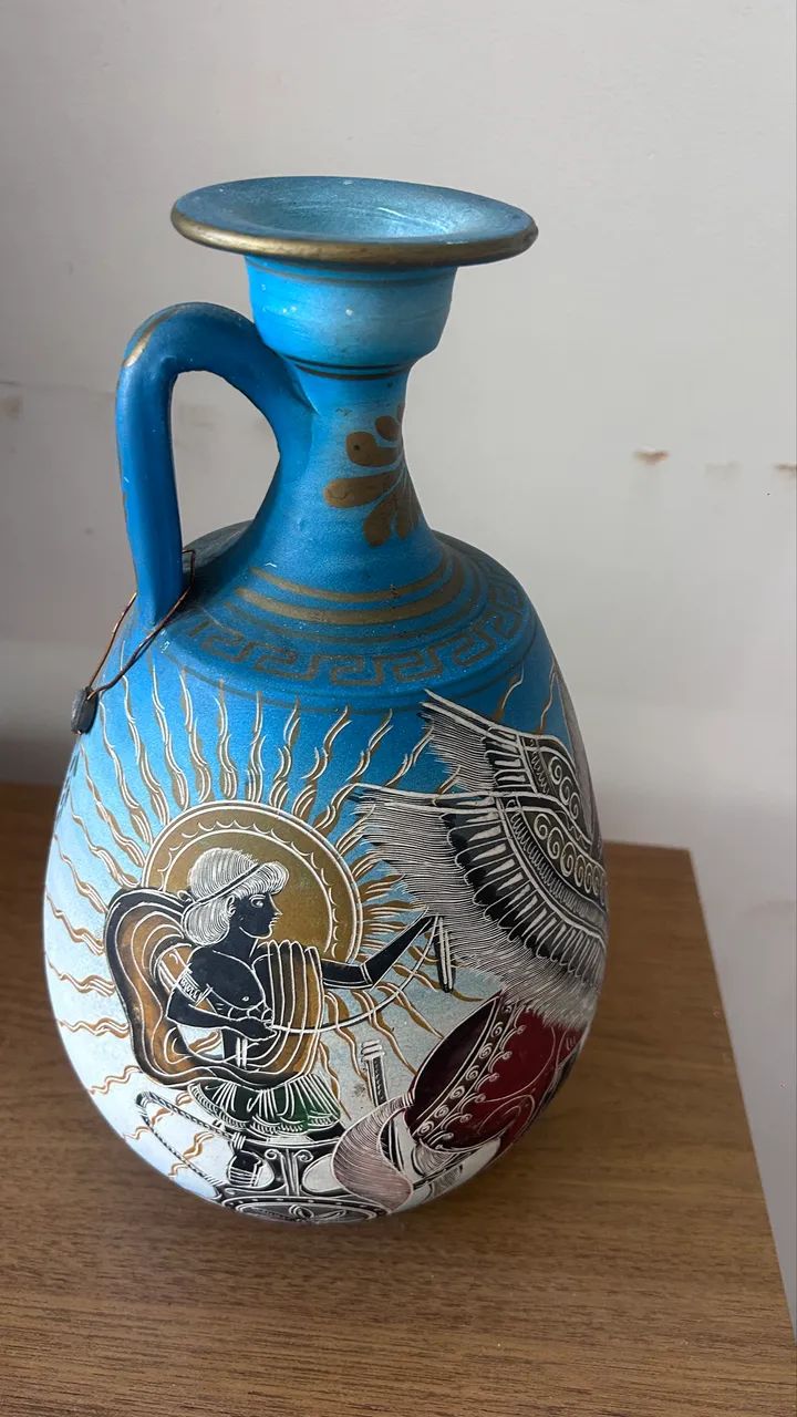 Vaso grega feito a mão  - Foto 3