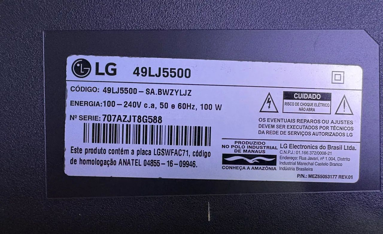 TV SMART LG 49 